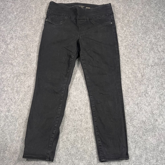 Rock & Republic Denim - Rock & Republic Black Wash Denim Fever Pull-On Jegging Jeans Women's Size 12